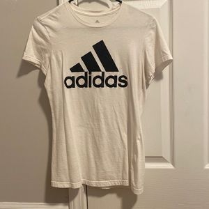 White Women’s Adidas T-Shirt Small